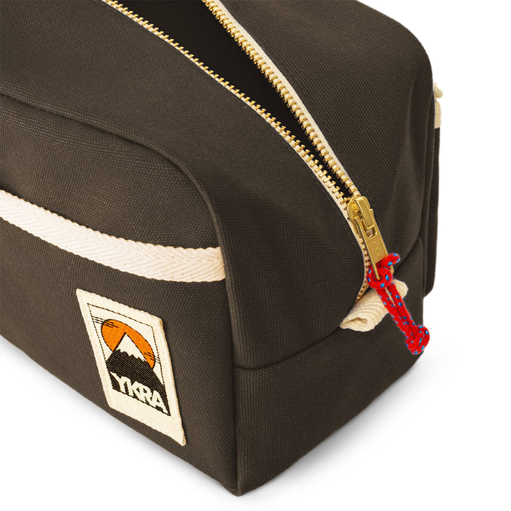 Dopp Pack Toiletry Bag in Khaki by YKRA