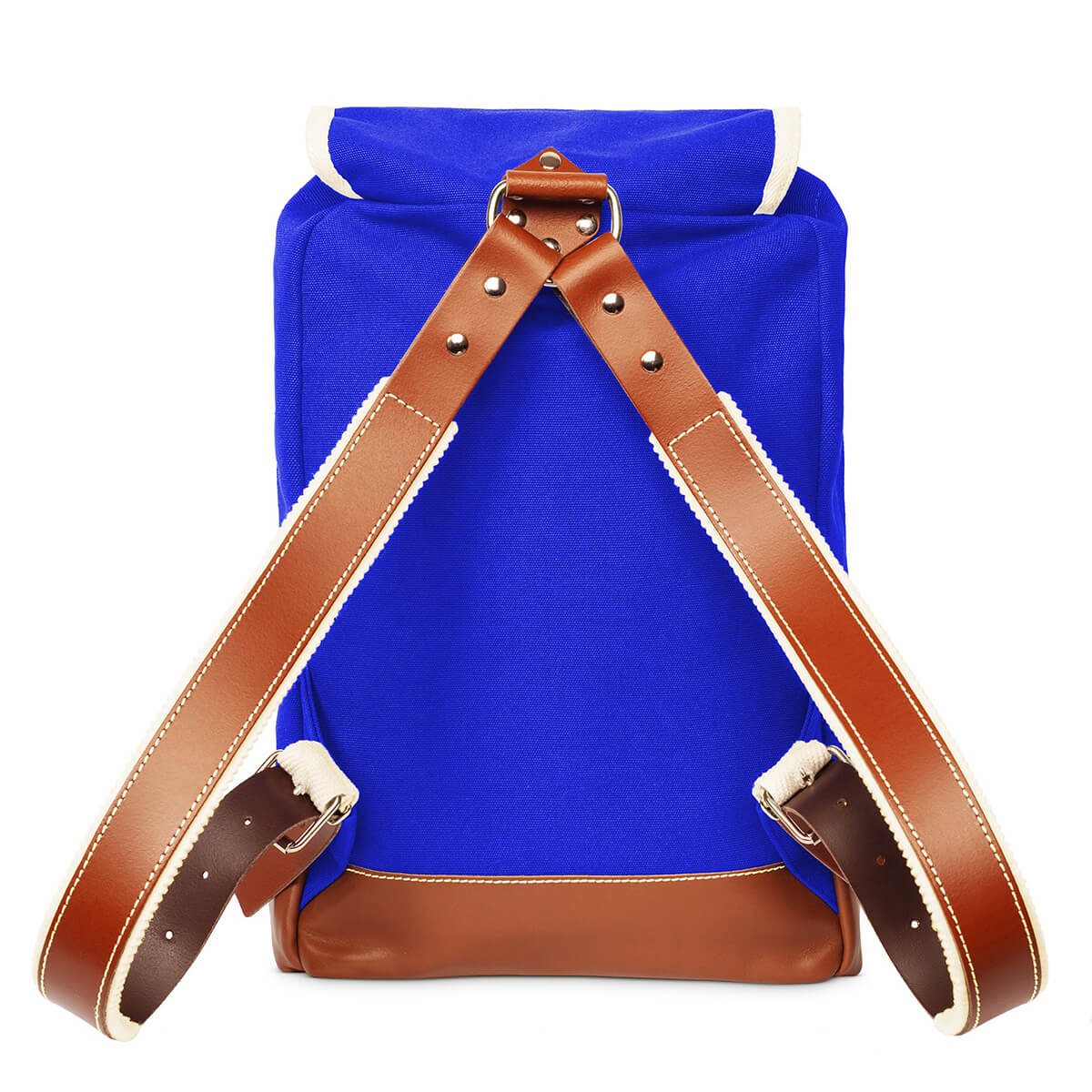 Matra Mini Leather Backpack in Blue by YKRA
