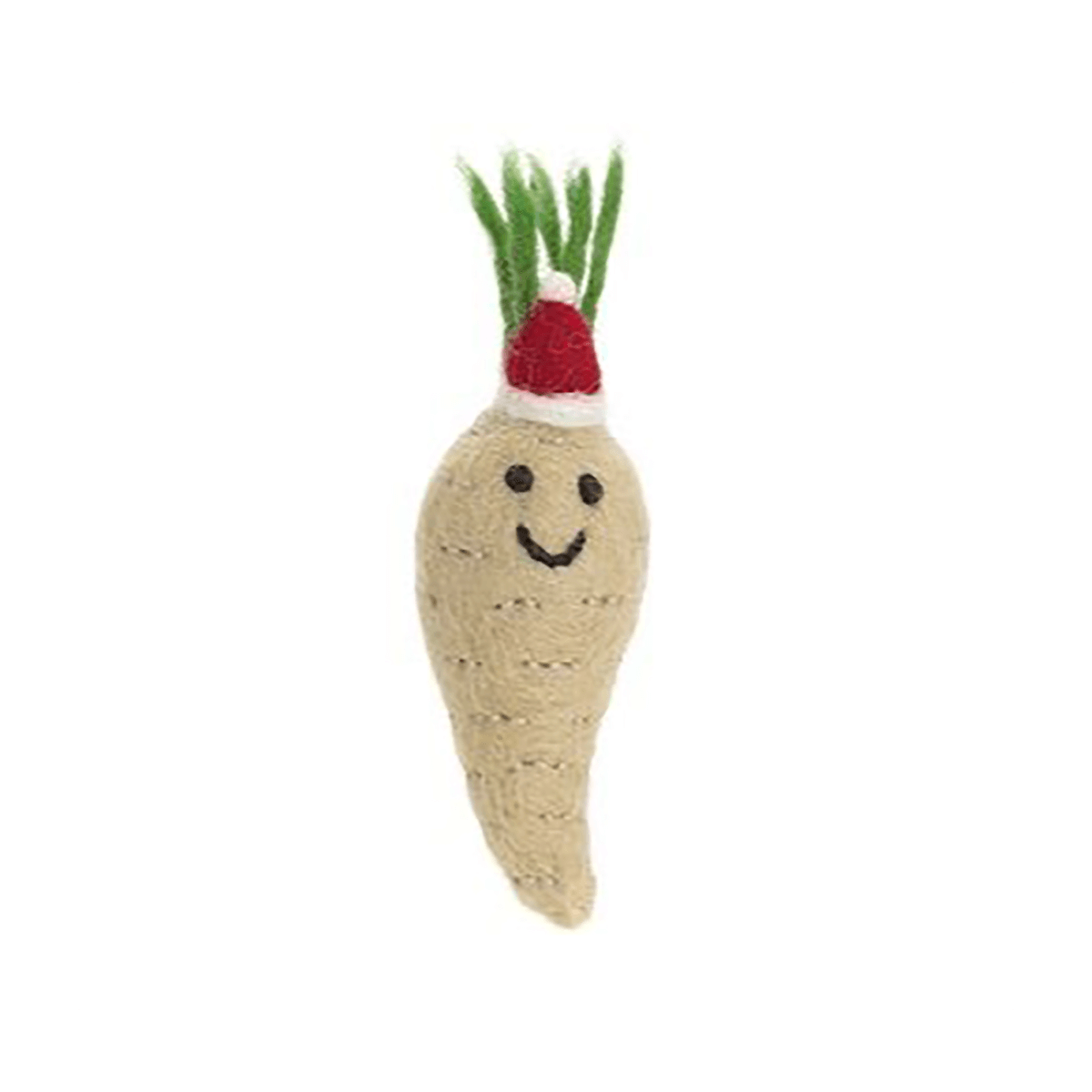 Christmas Parsnip Felt Hanging Tree Decoration by Amica