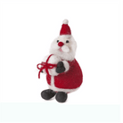 Father Christmas With Present Hanging Decoration by Amica