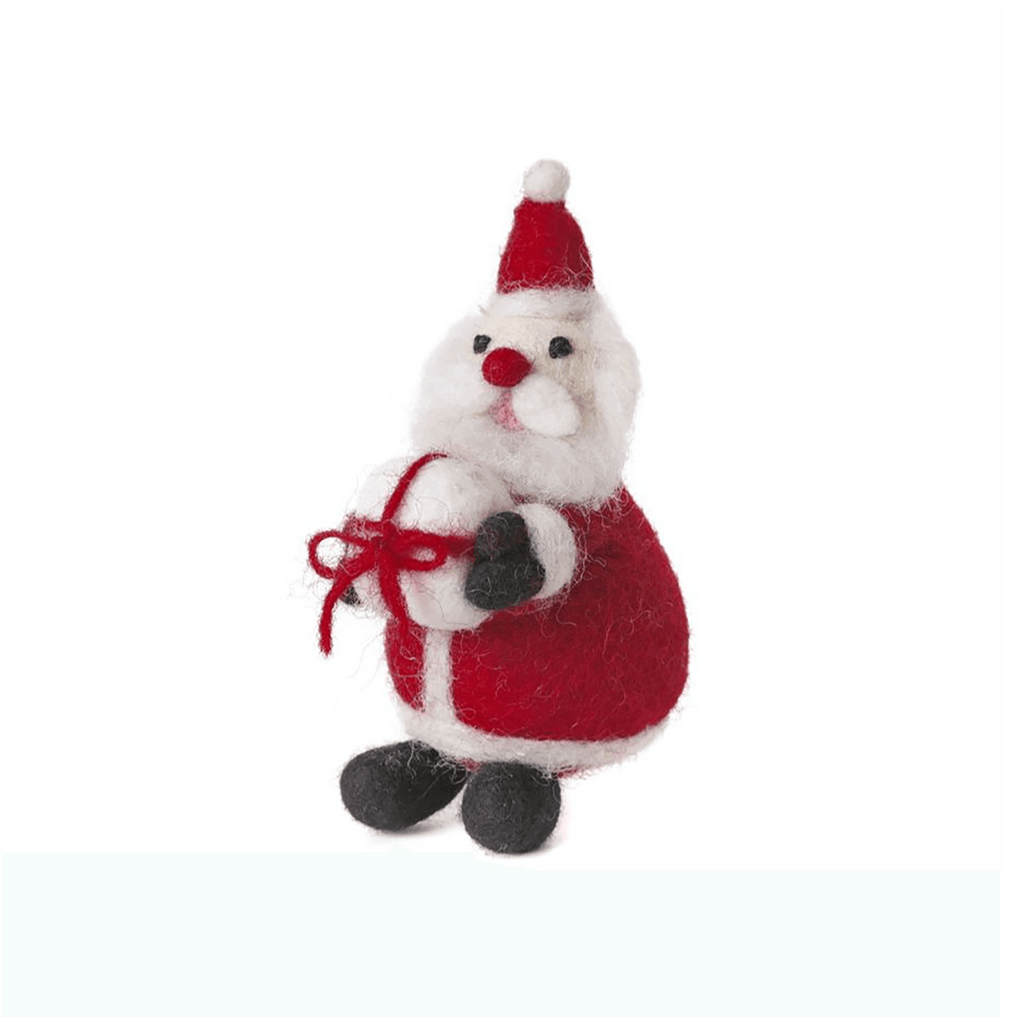 Father Christmas With Present Hanging Decoration by Amica