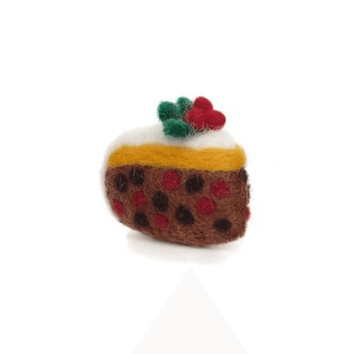 Mini Christmas Cake Slice Felt Hanging Tree Decoration by Amica