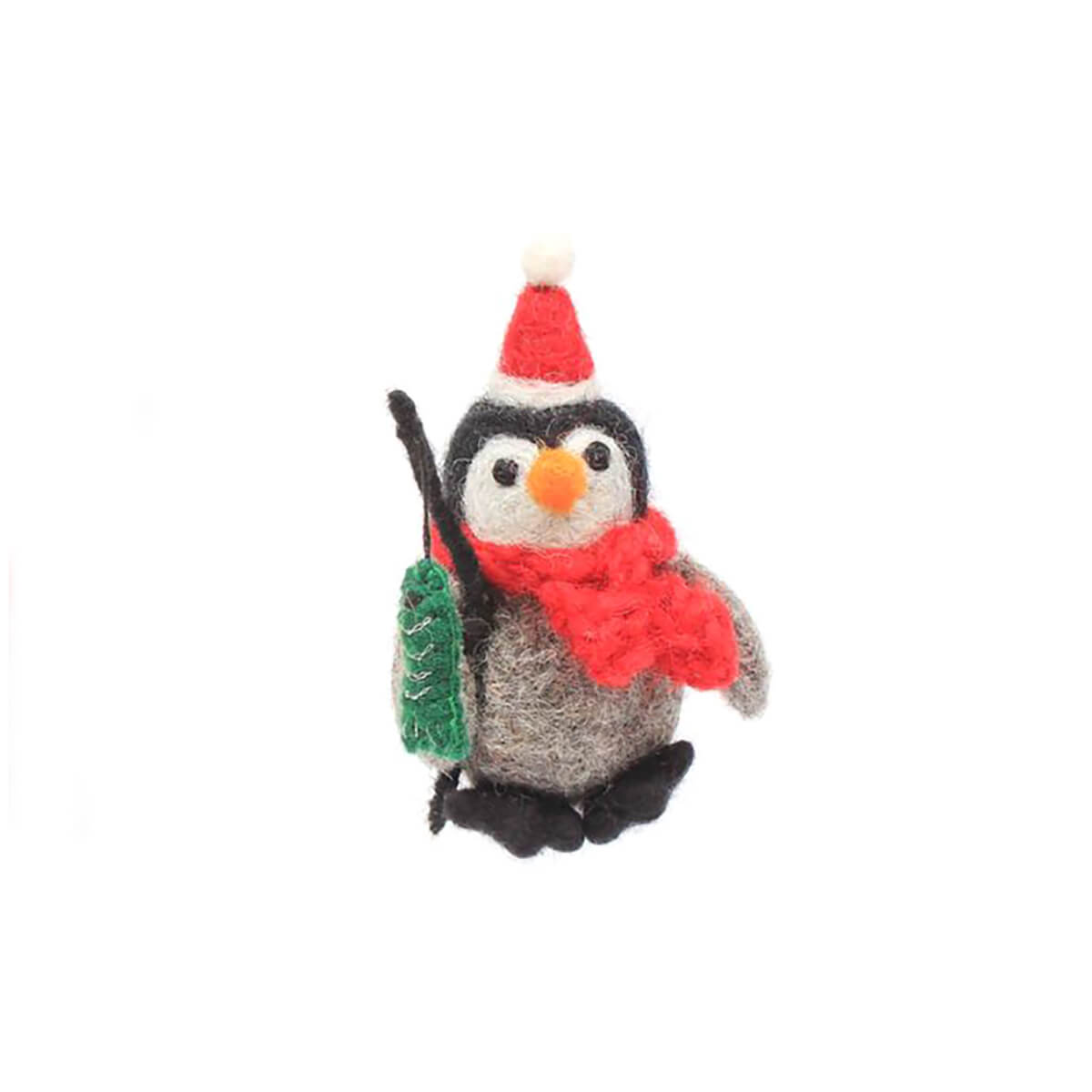 Penguin Fishing Trio Hanging Christmas Decoration by Amica