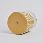 Medium Pot with Drainage Hole in White / Rainbow by Atelier Stella