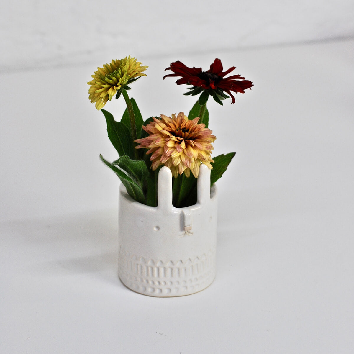 Mini Rabbit Pot in White by Atelier Stella