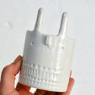 Mini Rabbit Pot in White by Atelier Stella