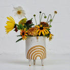 Small Tripod Planter Pot in White / Rainbow by Atelier Stella