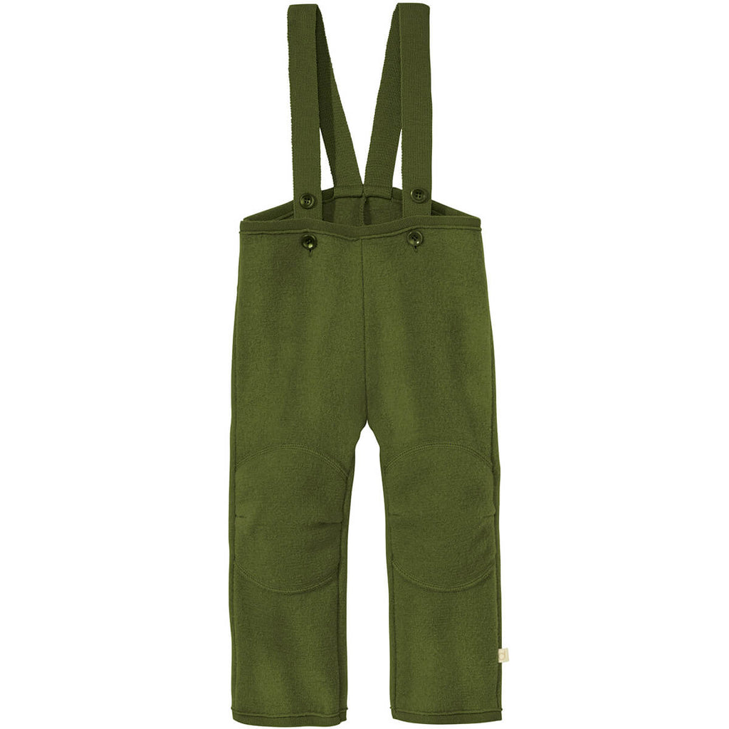 Boiled Wool Trousers in Olive by Disana