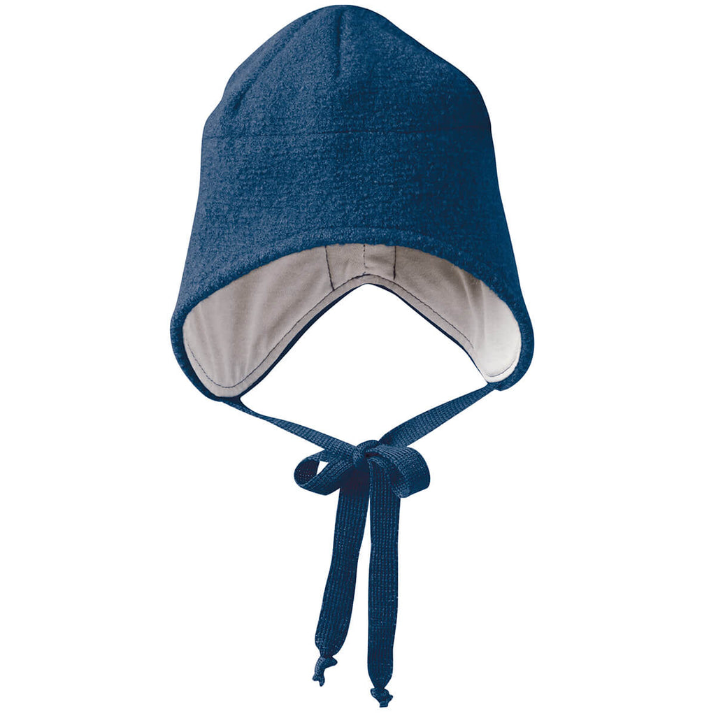 Boiled Wool Hat in Navy by Disana