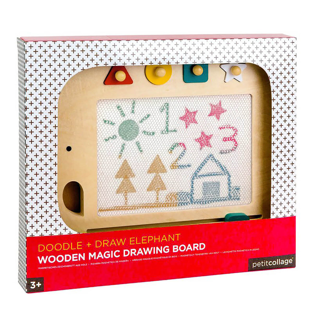 Doodle & Draw Elephant Wooden Magic Sketch Board by Petit Collage