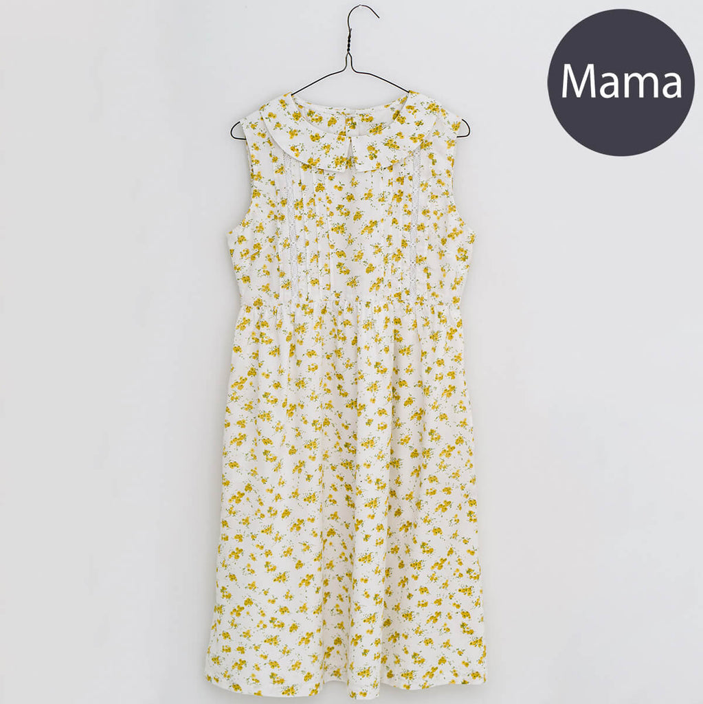 Agnes Adult Dress in Buttercup Floral by Little Cotton Clothes - Last One In Stock - 14/16 UK