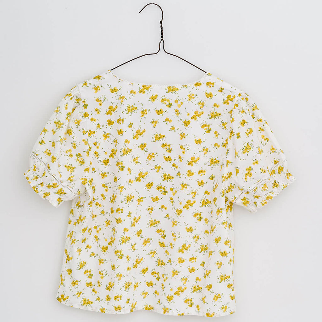 Hetty Adult Blouse in Buttercup Floral by Little Cotton Clothes - Last One In Stock - 14/16 UK