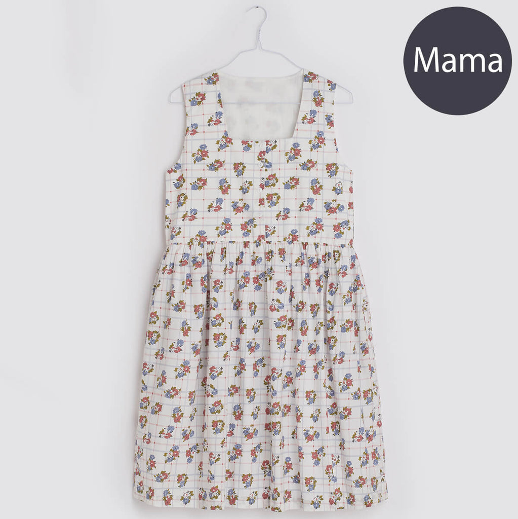 Lucia Adult Dress in Teatime Floral by Little Cotton Clothes - Last One In Stock - 14/16 UK