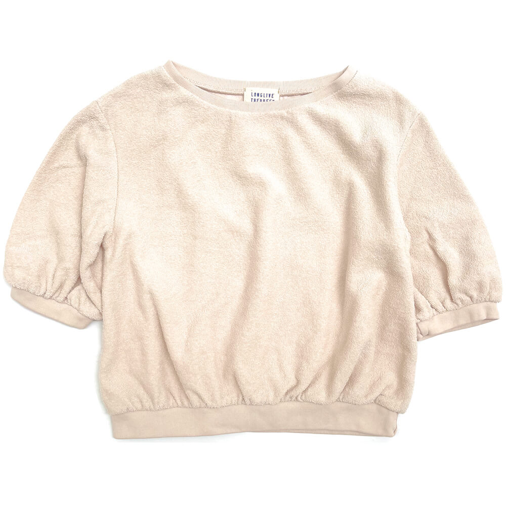 Short Sleeve Sweater in Shell by Long Live The Queen
