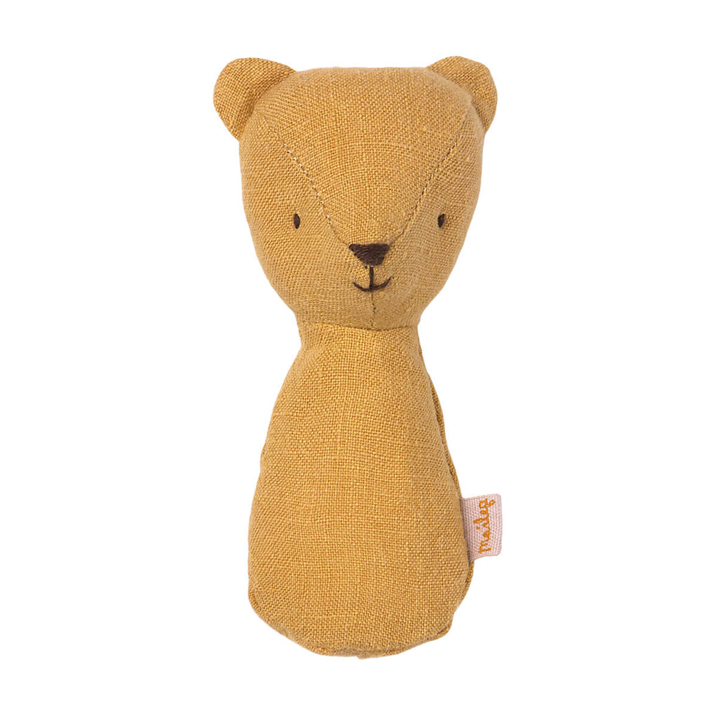 Teddy Rattle in Dusty Yellow by Maileg