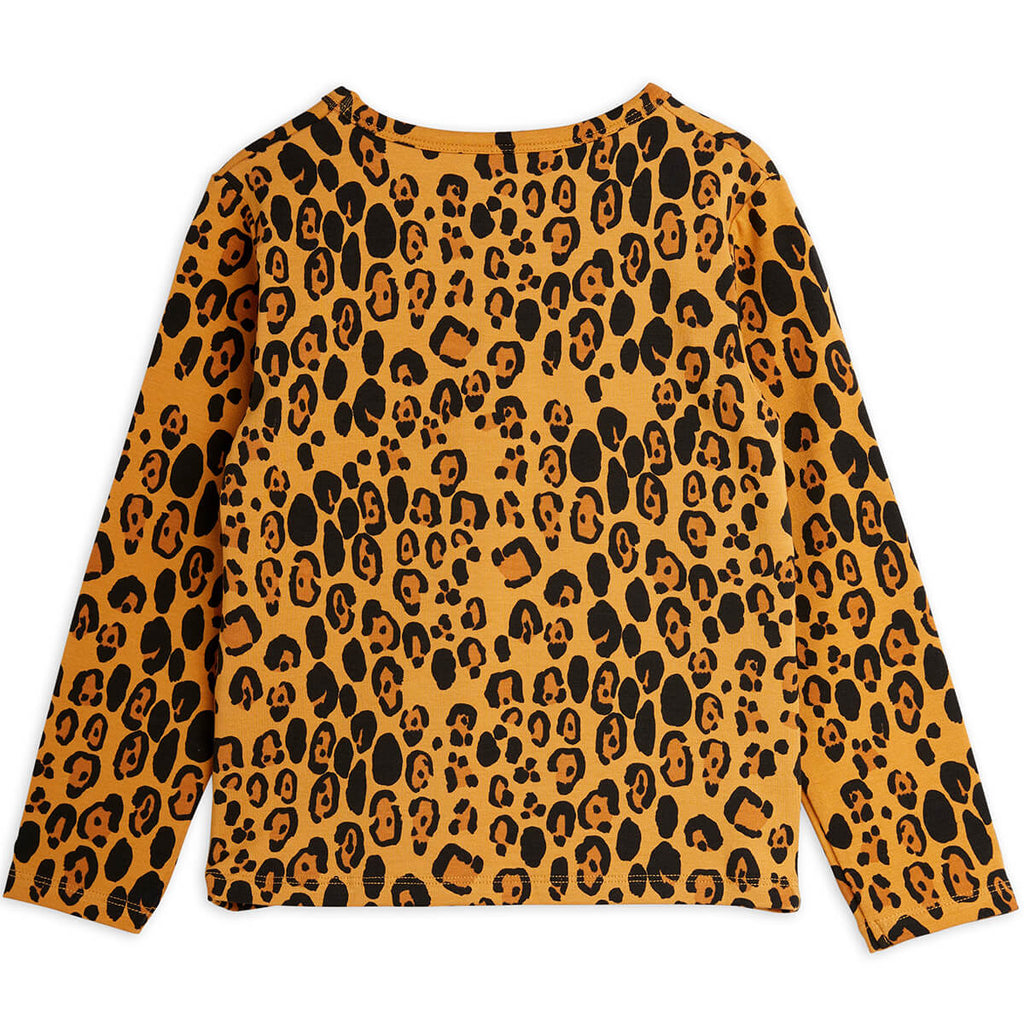 Basic Leopard Long Sleeve T-Shirt in Tencel by Mini Rodini