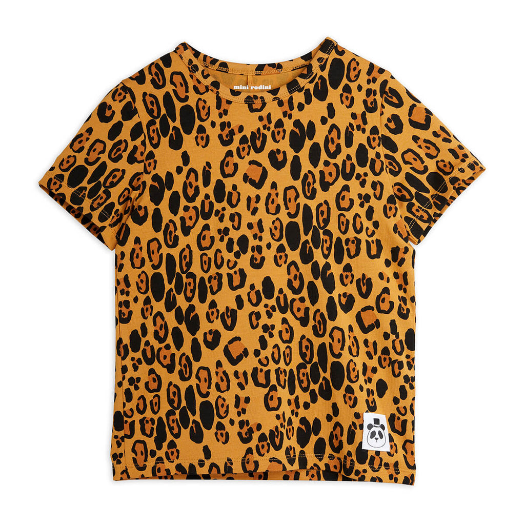 Basic Leopard T-Shirt in Tencel by Mini Rodini