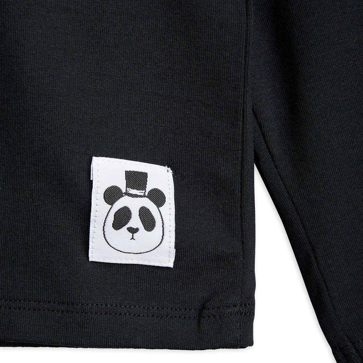 Basic Black Long Sleeve T-Shirt in Tencel by Mini Rodini