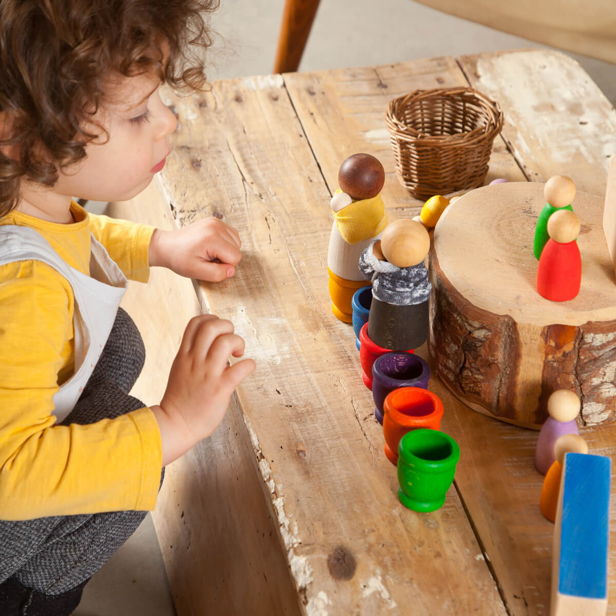 2 Nins Adults in Light Wood by Grapat