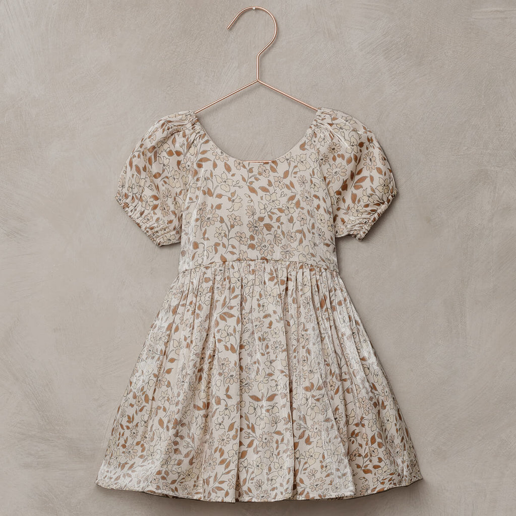 Luisa Dress in Gold Floral by Noralee