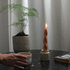 Twisted Candle in Pink Blossom by Wax Atelier