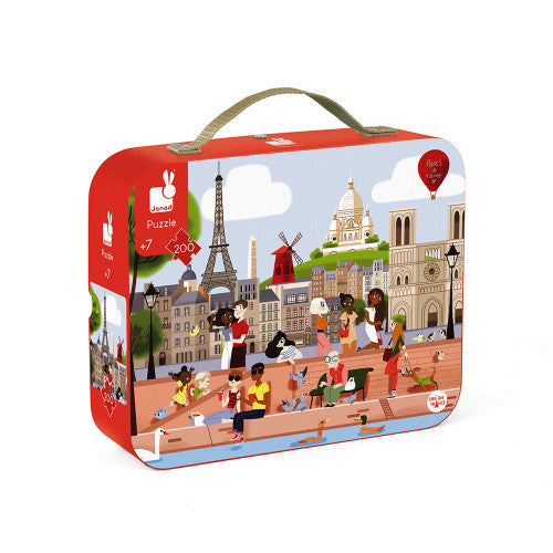 Paris 200 Piece Jigsaw Puzzle In Carry Case by Janod