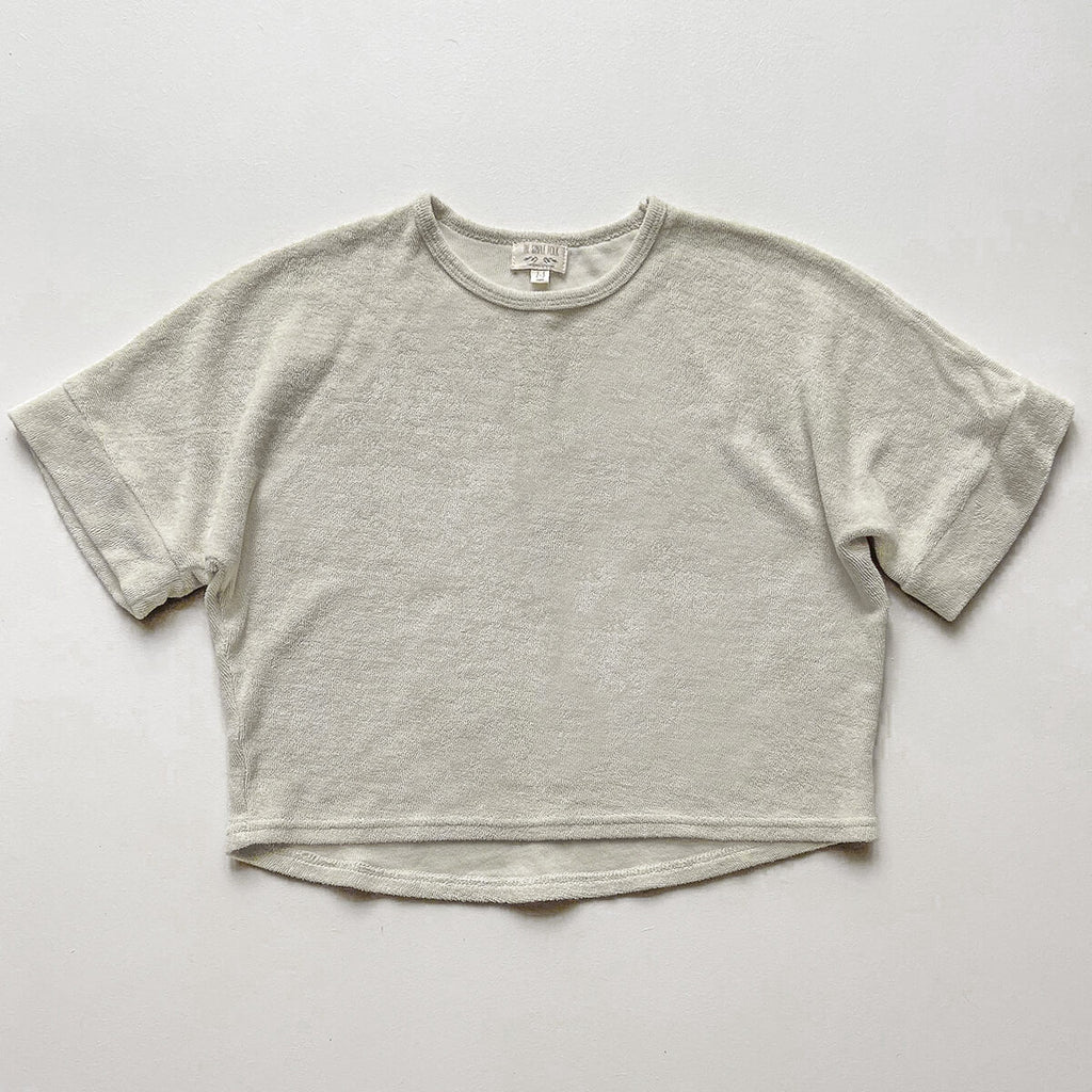 The Oversized Terry Top in Ecru by The Simple Folk