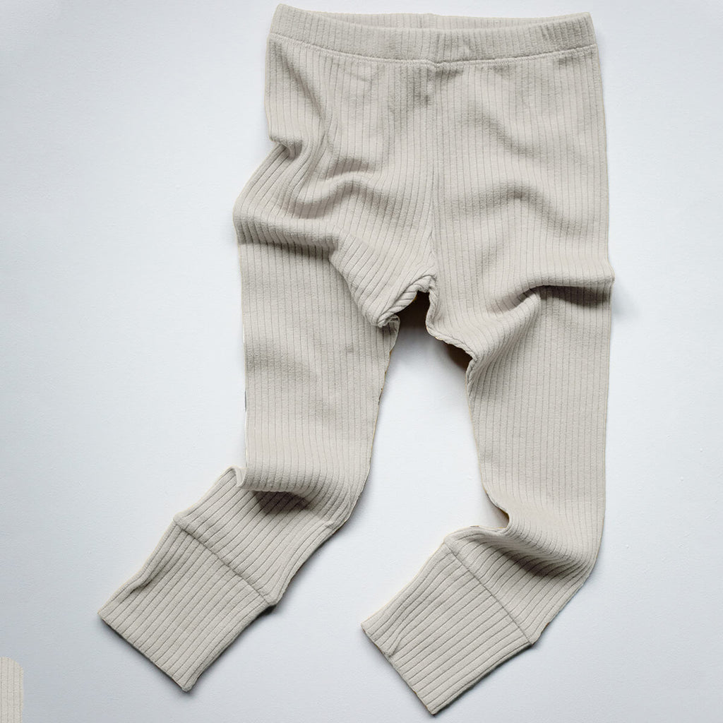 The Ribbed Legging in Ecru by The Simple Folk