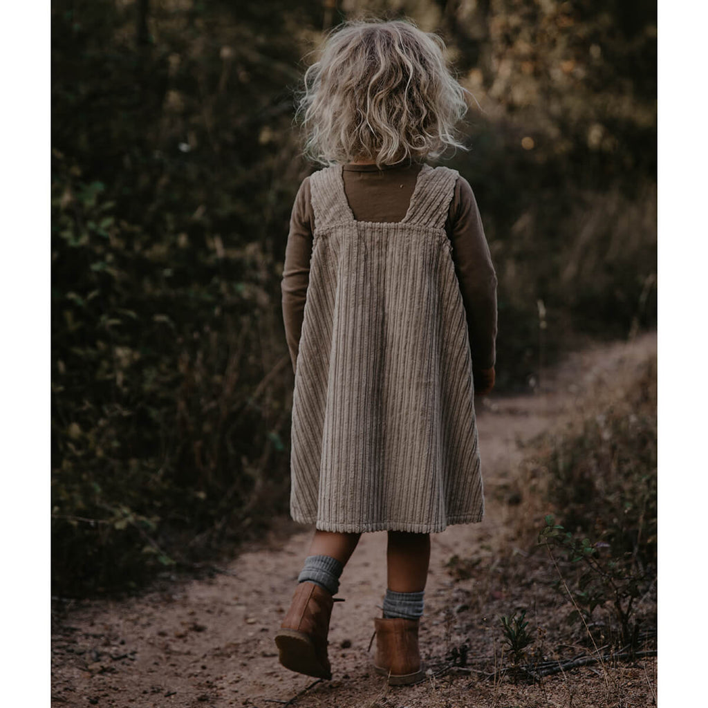 The Vintage Corduroy Overdress in Sand by The Simple Folk