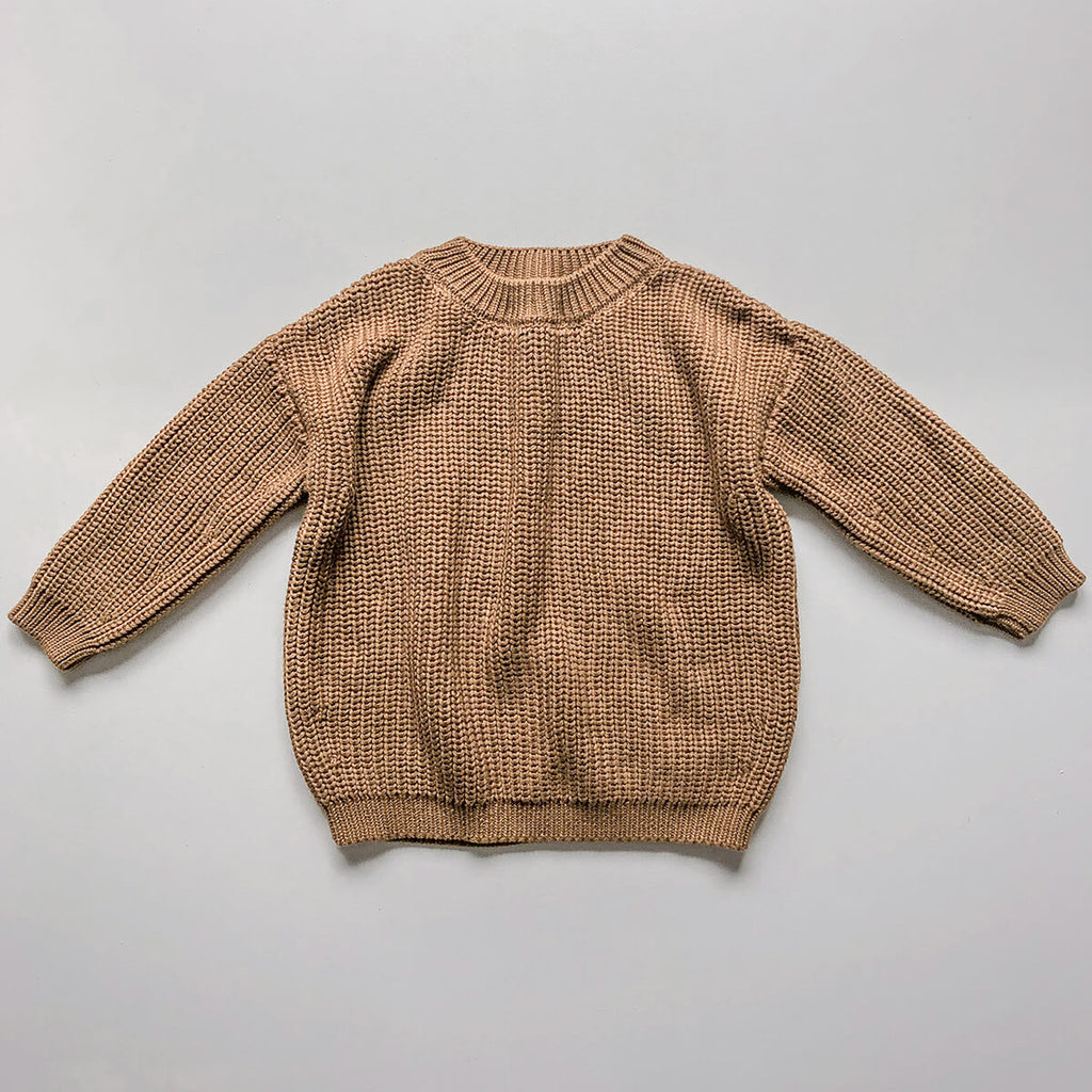 The Chunky Sweater in Caramel by The Simple Folk
