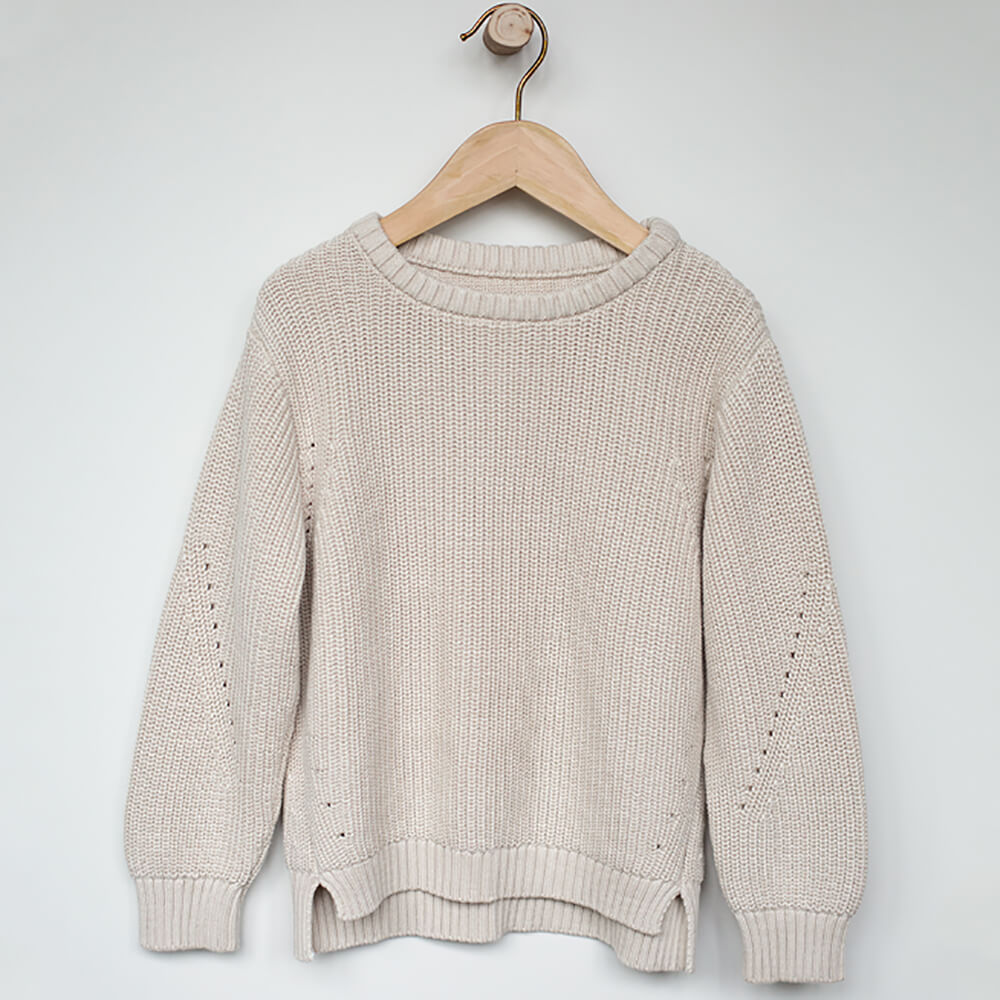 The Essential Sweater in Oatmeal by The Simple Folk