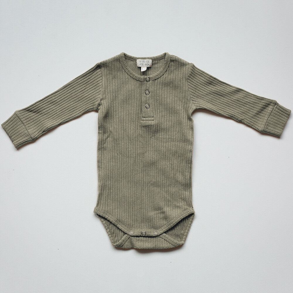 The Ribbed Onesie in Sage by The Simple Folk