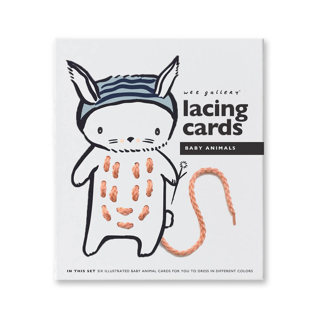 Baby Animals Lacing Cards by Wee Gallery