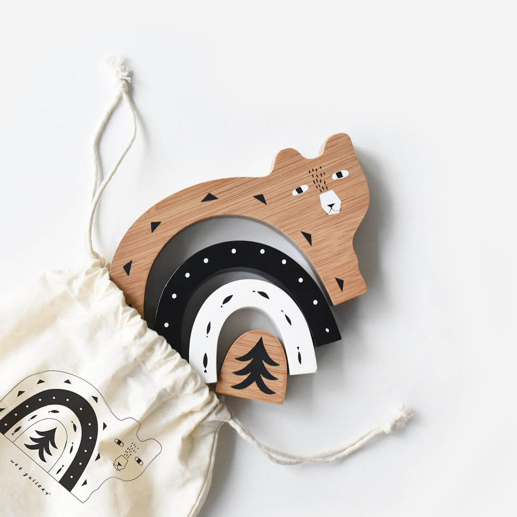 Bamboo Nesting Bear by Wee Gallery