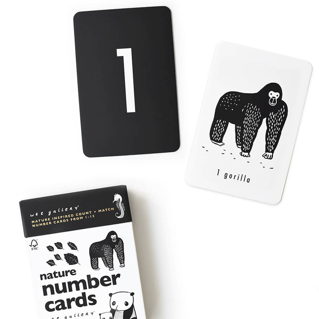 Nature Number Cards by Wee Gallery