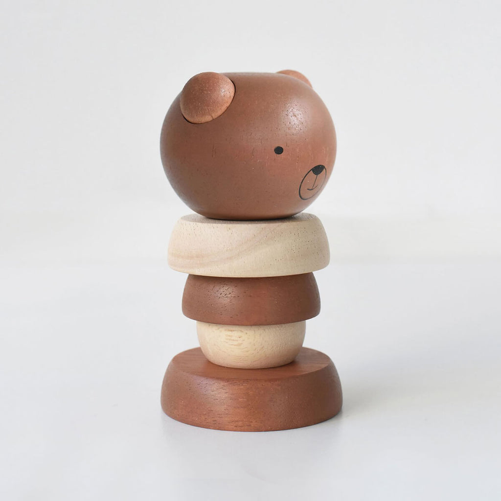 Bear Wooden Stacker Toy by Wee Gallery