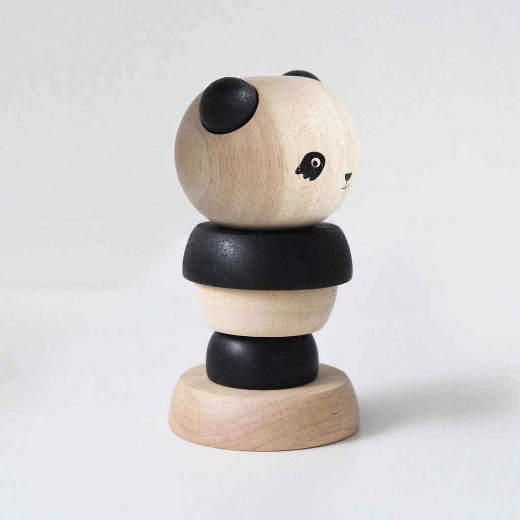 Panda Wooden Stacker Toy by Wee Gallery